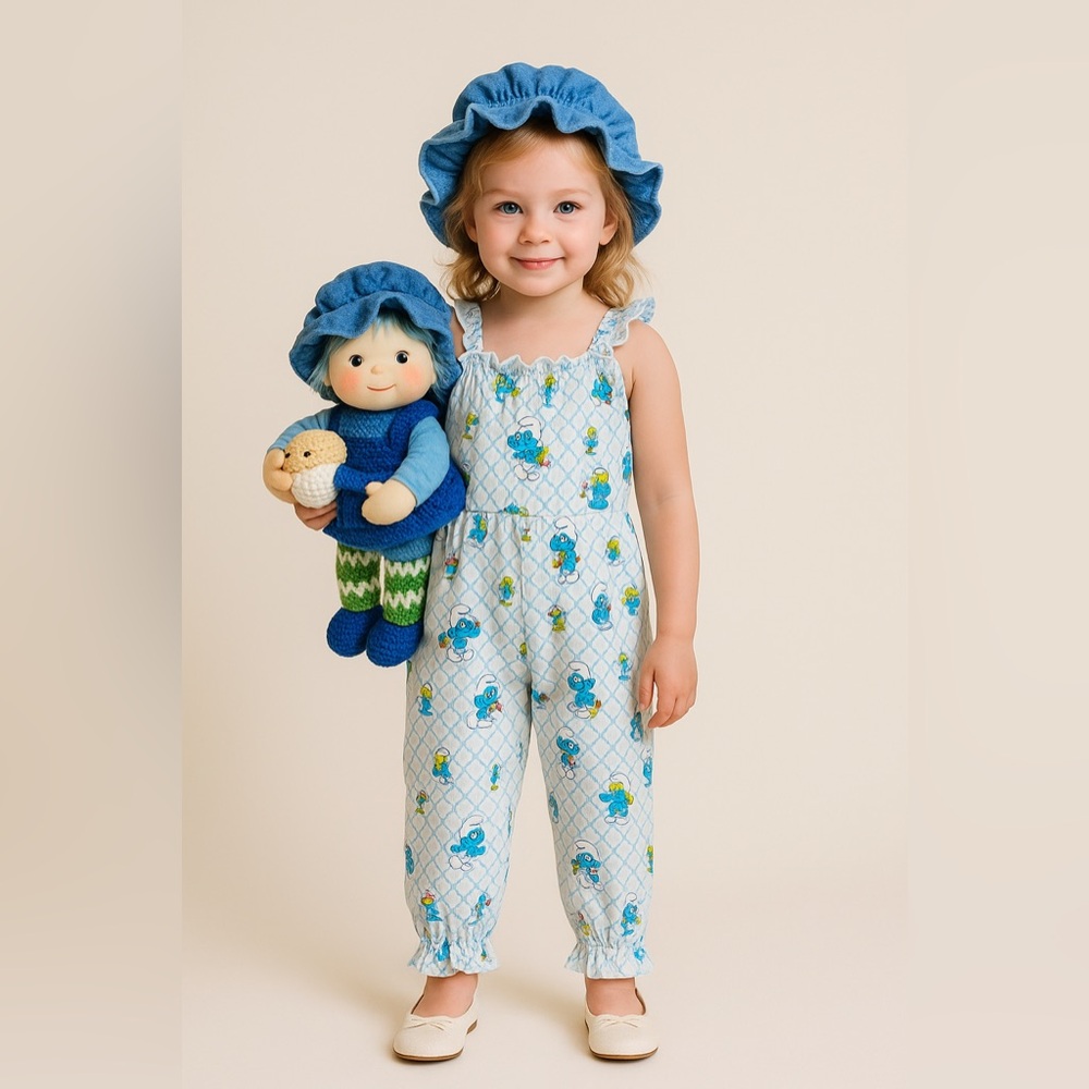 Vintage blueberry muffin doll with Jumpsuit